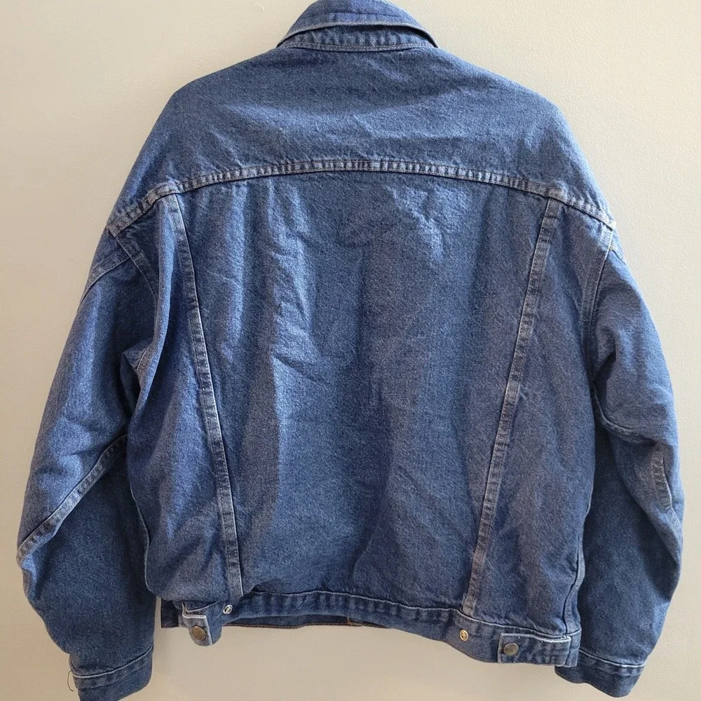 NRA Gear Blue Denim Trucker Jacket Adult‎ Size Medium Concealed Carry USA Made